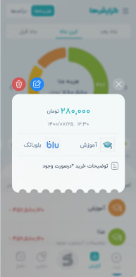 Daftar transaction detail popup